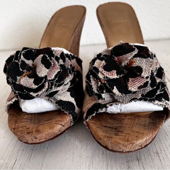 Stuart Weitzman animal print heeled slides size 8 - Picture 6 of 13